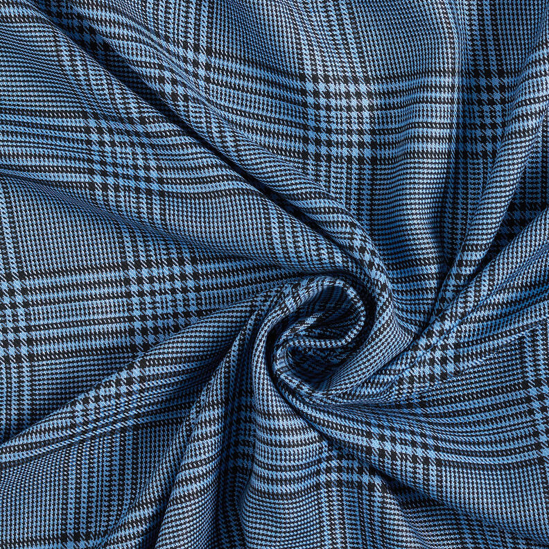 Viscosestof Glencheck – blauw, image number 4