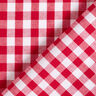 Katoenen stof Vichy ruit 1 cm – rood/wit,  thumbnail number 4