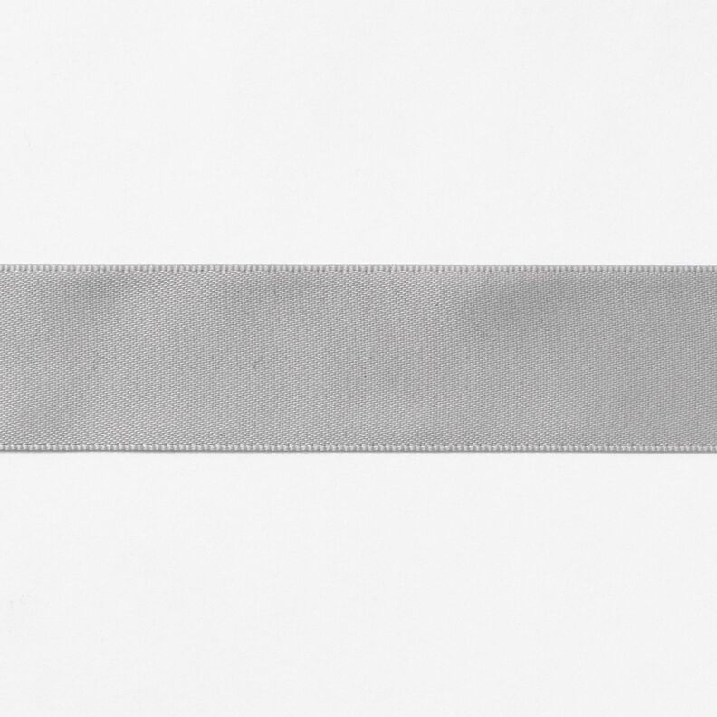 Satijnband [25 mm] – lichtgrijs,  image number 1