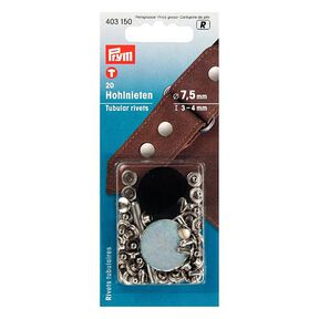 Klinknagels klem [20 Stuk | Ø 7,5 mm] - zilver metalen| Prym, 