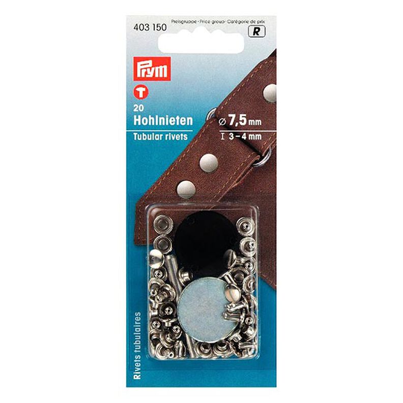 Klinknagels klem [20 Stuk | Ø 7,5 mm] - zilver metalen| Prym,  image number 1