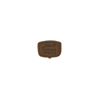 Jeans patch handmade  – donkerbruin, 