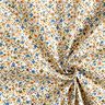 Katoenen stof Cretonne verspreide bloemen – lichtbeige/lichtbruin,  thumbnail number 3