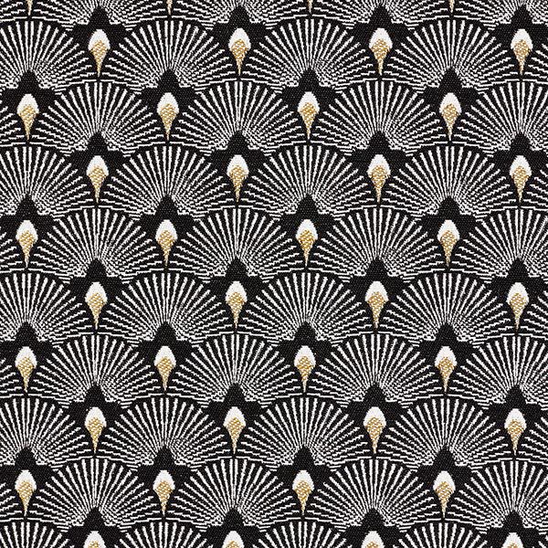 Decostof jacquard vakken – zwart, image number 1
