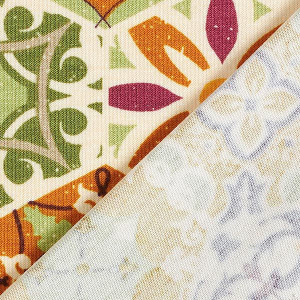 Viscosejersey boho tegels – natuur/groen, image number 5