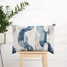 Decostof Half panama abstracte ketting – ivoor/blauw,  thumbnail number 7