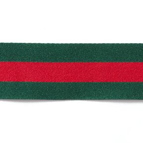 Geweven strepen [40 mm] – groen/rood, 