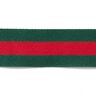 Geweven strepen [40 mm] – groen/rood,  thumbnail number 1