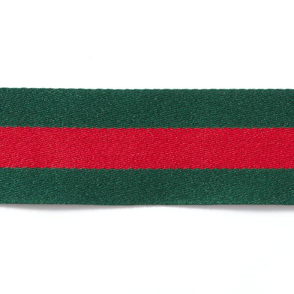 Geweven strepen [40 mm] – groen/rood,  image number 1