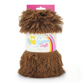 Harige pluche SHAGGY [1 M x 0,75 M | Pool: 30 mm] - bruin | Kullaloo, 