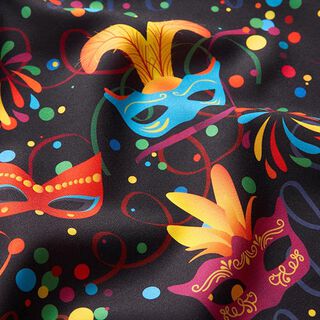 Carnavalstof carnavalmaskers – zwart, 