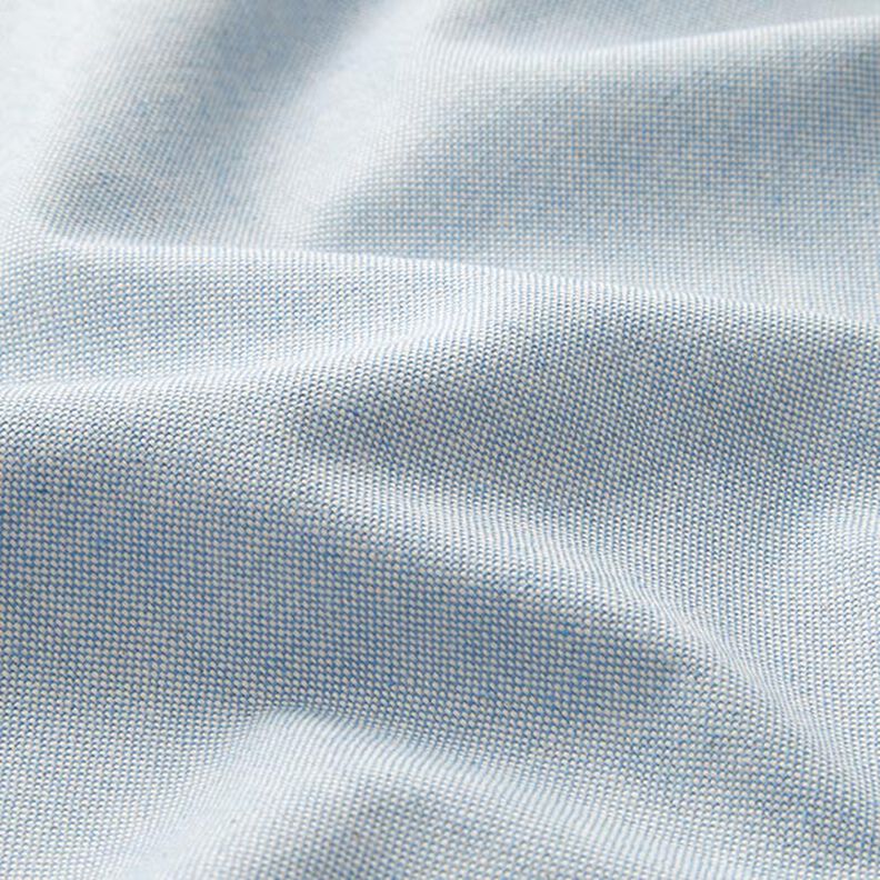 Decostof half panama Chambray gerecycled – lichtblauw/natuur,  image number 2