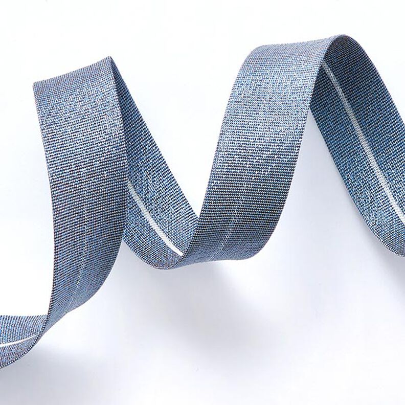 Biasband Metallic [20 mm] – nachtblauw,  image number 1