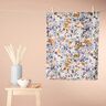 Wafelpiqué Aquarel bloemen | Poppy Fabrics – wit/lavendel,  thumbnail number 8