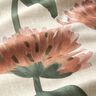Decostof Half panama bloeiende klaver – rood/licht taupe,  thumbnail number 6