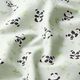 Katoenen stof Cretonne knuffelige panda – groen,  thumbnail number 2