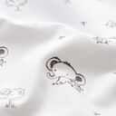GOTS Katoenpopeline Babyolifanten – wit, 