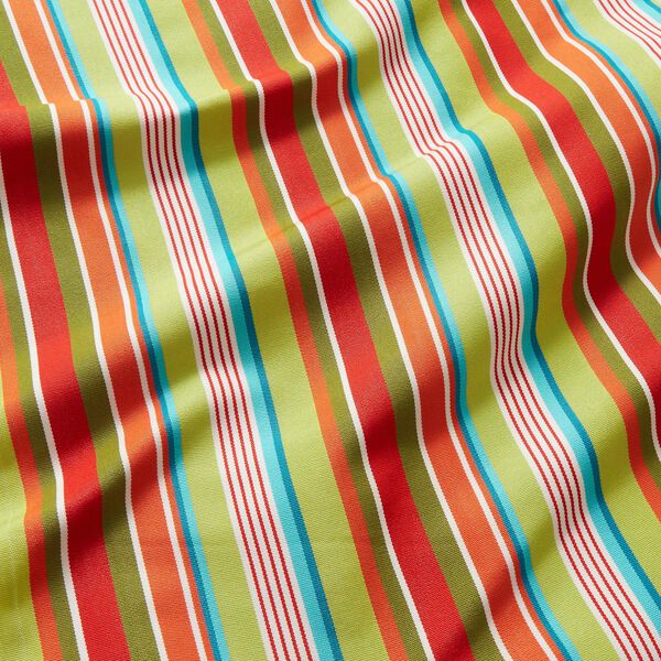 Outdoor Ligstoel stof Lengtestrepen, 44 cm – groen/rood, image number 3