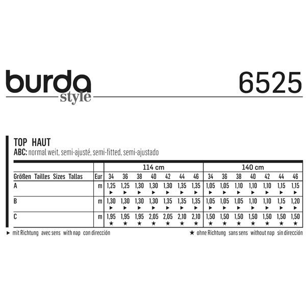top / blouse, Burda 6525, image number 5