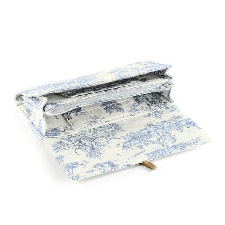Katoenen stof Mini Pastorale 280 cm – blauw,  image number 7