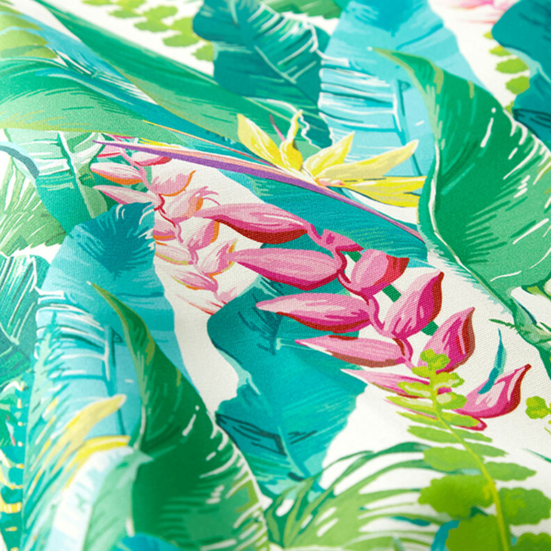 Outdoorstof Canvas tropisch oerwoud – turkoois,  image number 2