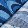 Viscose crêpe golven – marineblauw/koningsblauw,  thumbnail number 4