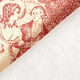 Decostof half panama Toile de Jour – karmijnrood/creme,  thumbnail number 4