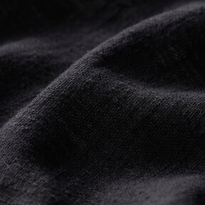 Katoenen stof linnenlook – zwart, 