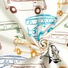 French Terry sommersweat kleurrijke bussen – ecru,  thumbnail number 3