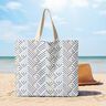Decostof Half panama moderne diamanten – wit/blauw,  thumbnail number 7