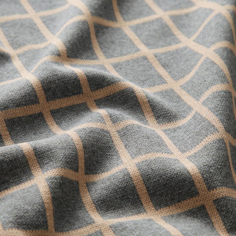Romaniet jersey ruiten – grijs/beige,  image number 2