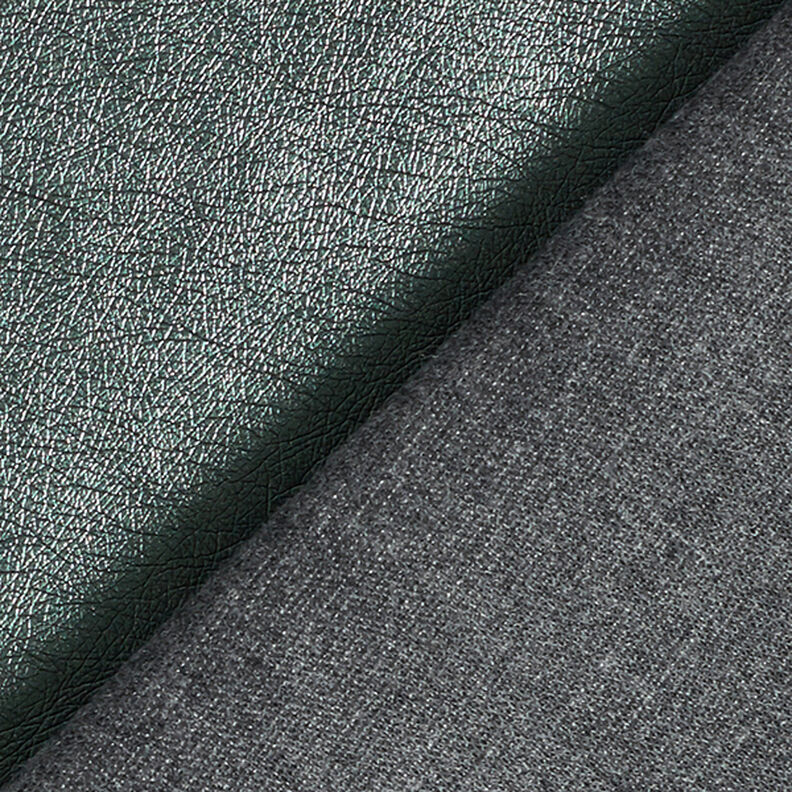 Imitatieleer Metaalglans – donkergroen,  image number 3