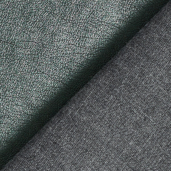 Imitatieleer Metaalglans – donkergroen,  image number 3