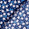 Viscosecrêpe kleine bloemen – marineblauw/wit,  thumbnail number 4