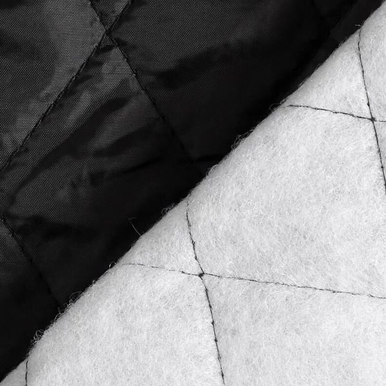 Gewatteerde voering Rhombus – zwart,  image number 5