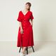 Viscose-linnen-mix Effen – rood,  thumbnail number 6