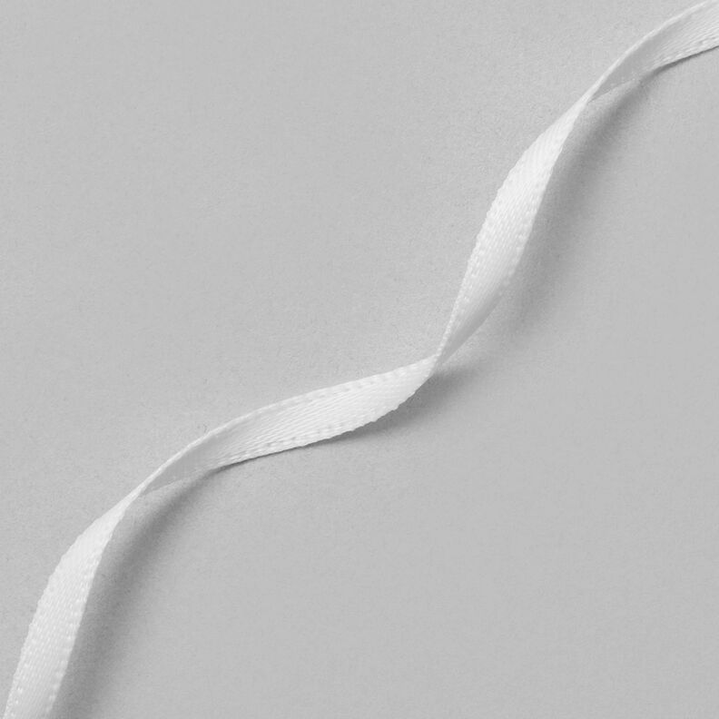 Satijnband [3 mm] – wit,  image number 3