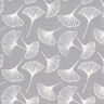Katoenen stof cretonne Ginkgo – grijs,  thumbnail number 1