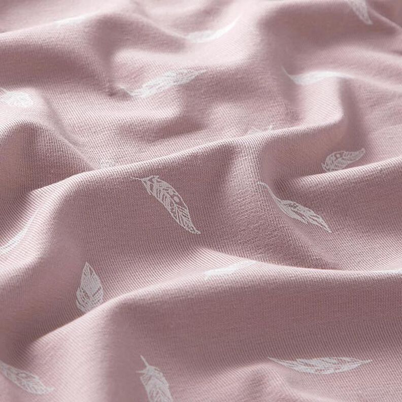 Katoenjersey Veren – pastelviolet,  image number 2