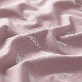 Katoenjersey Veren – pastelviolet, 
