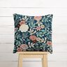 Decostof Jacquard Vintage bloemen – petroleum/donkerrood,  thumbnail number 6