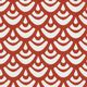 Decostof Canvas Geometrische bogen – vuurrood/wit,  thumbnail number 1
