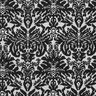 Jacquard jersey ornamenten – zilver metallic/zwart,  thumbnail number 1