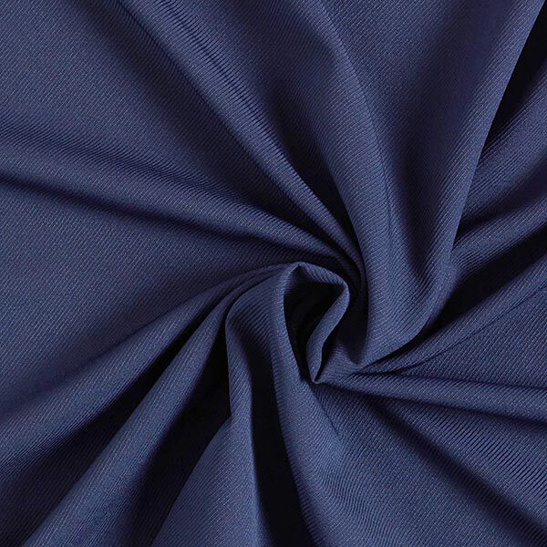 Blousestof in de lengte elastisch keperbinding – nachtblauw,  image number 1