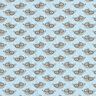 Katoenjersey Vos met bril – babyblauw,  thumbnail number 1