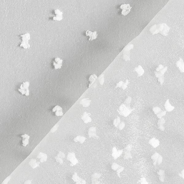 Organza dobby stippen – wit, image number 4