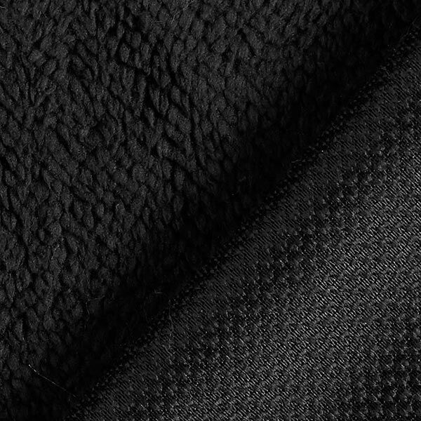 Nepbont Teddy stof – zwart,  image number 3