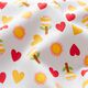 Katoenpopeline Bloemen, zonnen, hartjes – zilvergrijs,  thumbnail number 2
