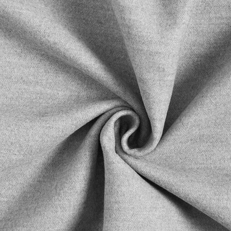 Mantelstof gerecycled polyester melange – lichtgrijs,  image number 1
