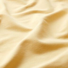 Lichte French Terry effen – vanillegeel, 